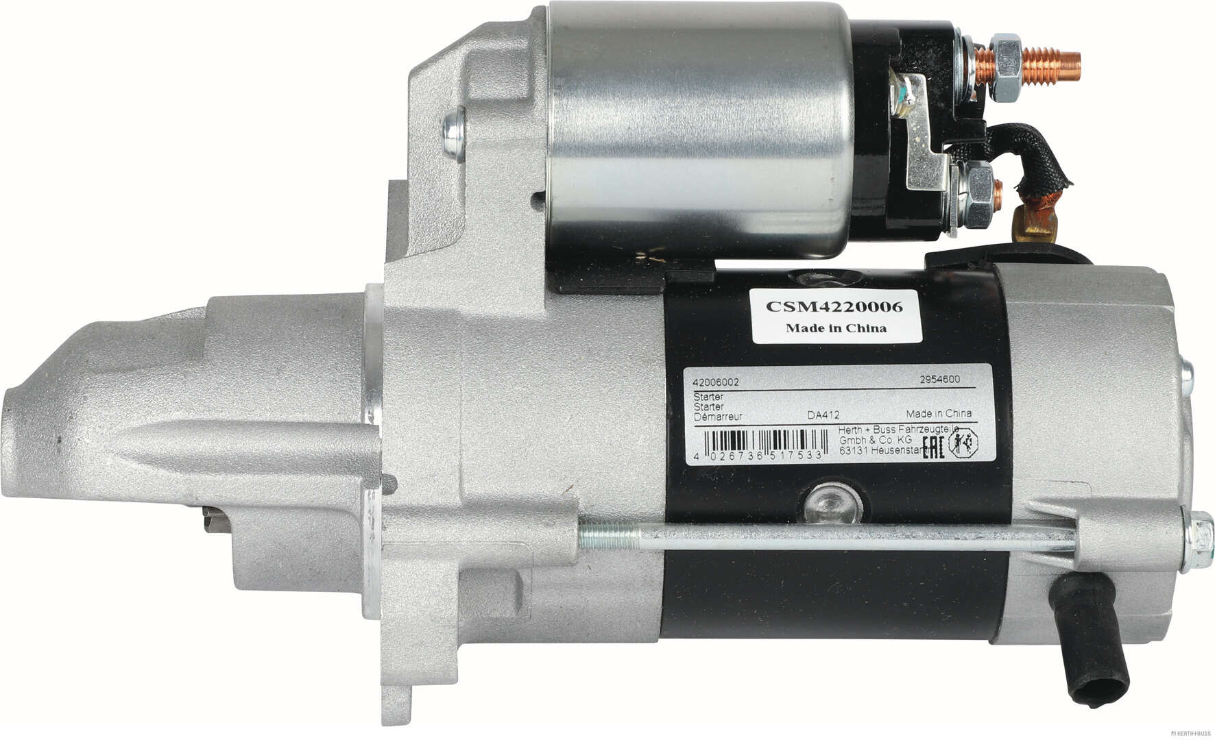 Herth+Buss Elparts Startmotor / Starter 42006002