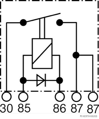Herth+Buss Elparts Relais, arbeidsstroom 75613109