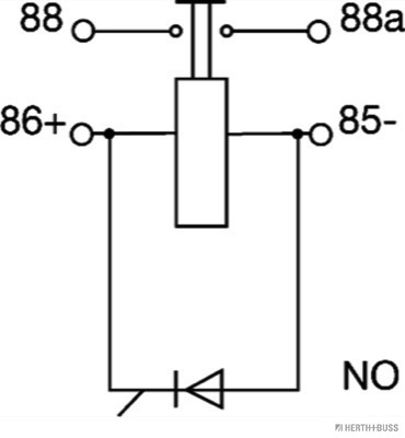 Herth+Buss Elparts Relais, arbeidsstroom 75613302
