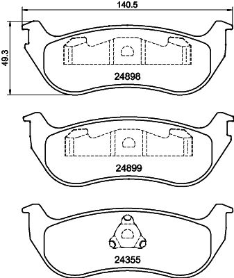 Remblokset Mintex MDB2537