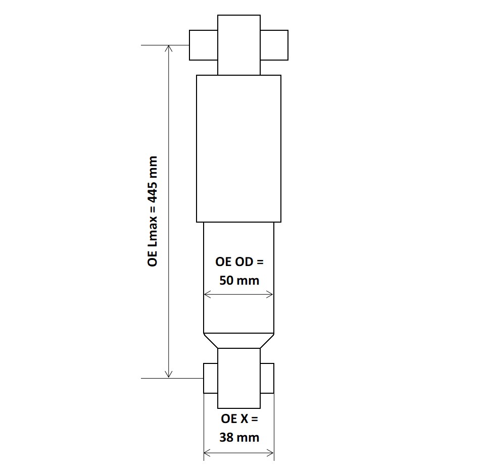 Schokdemper KYB 3450036