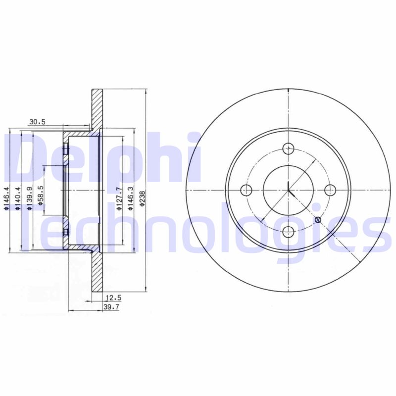Delphi Diesel Remschijven BG2312