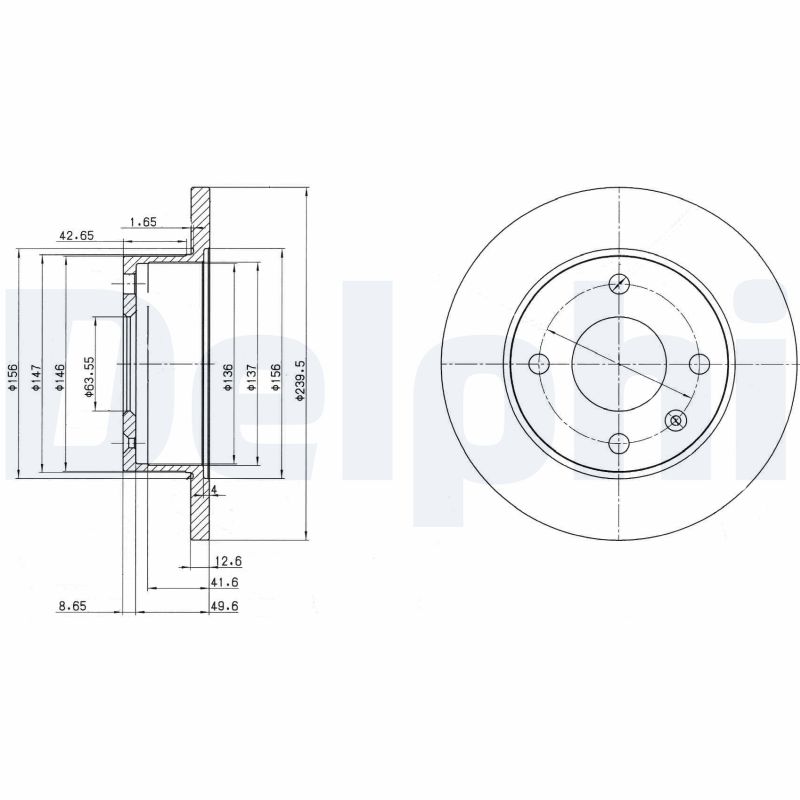 Delphi Diesel Remschijven BG2375