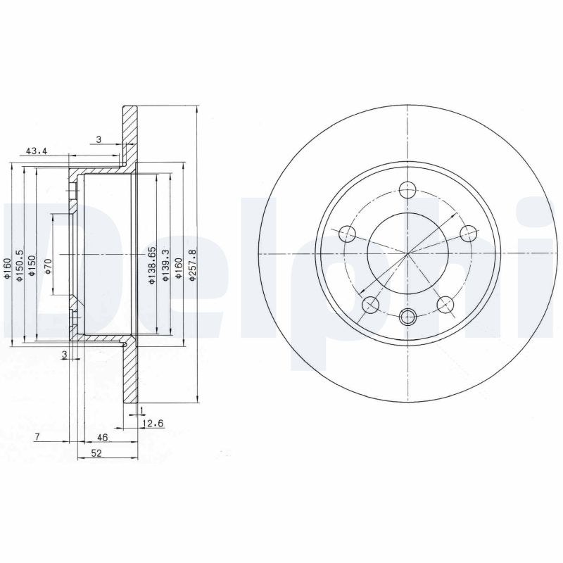 Delphi Diesel Remschijven BG2380