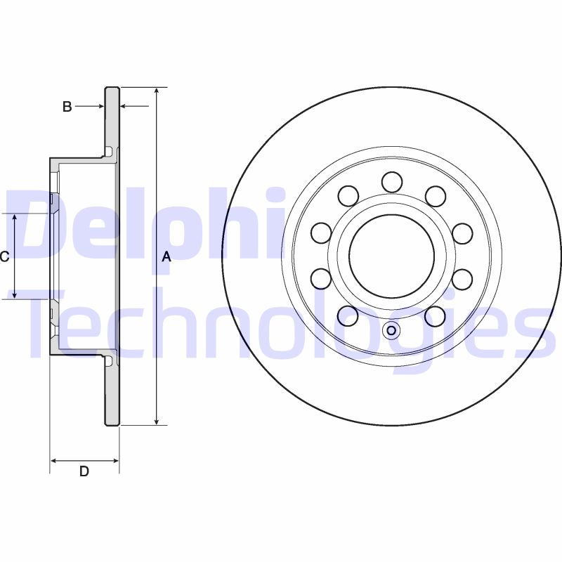 Delphi Diesel Remschijven BG3834