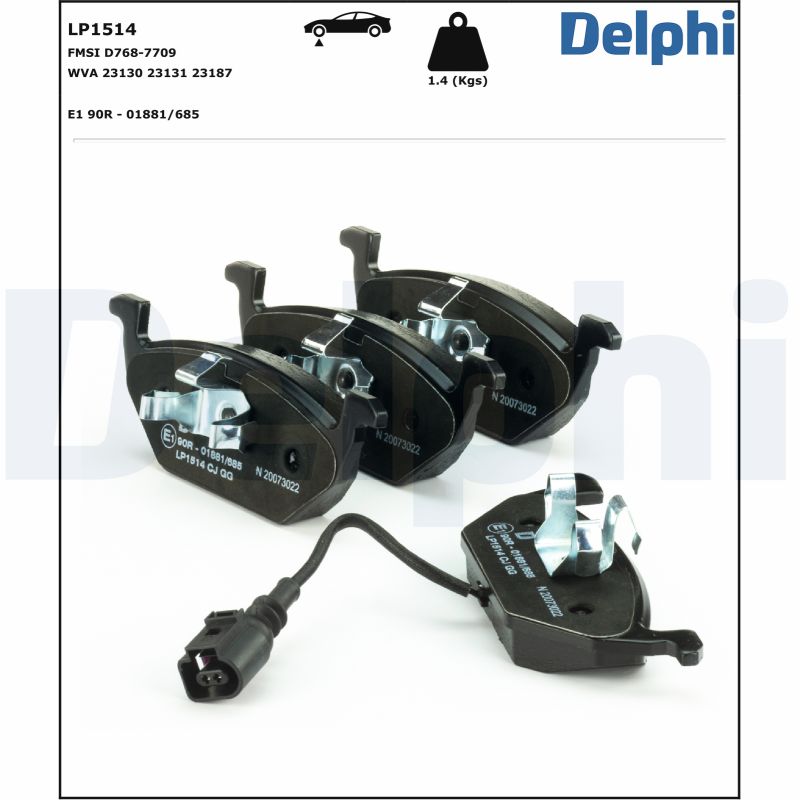 Delphi Diesel Remblokset LP1514
