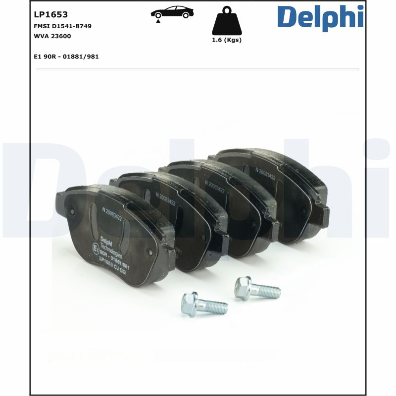 Delphi Diesel Remblokset LP1653