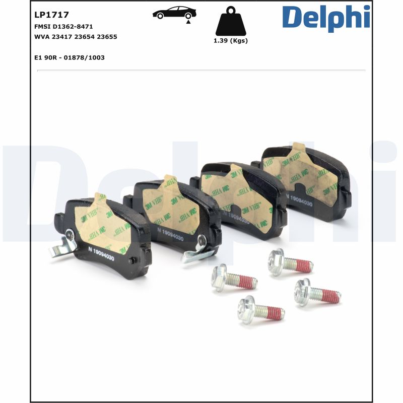 Delphi Diesel Remblokset LP1717