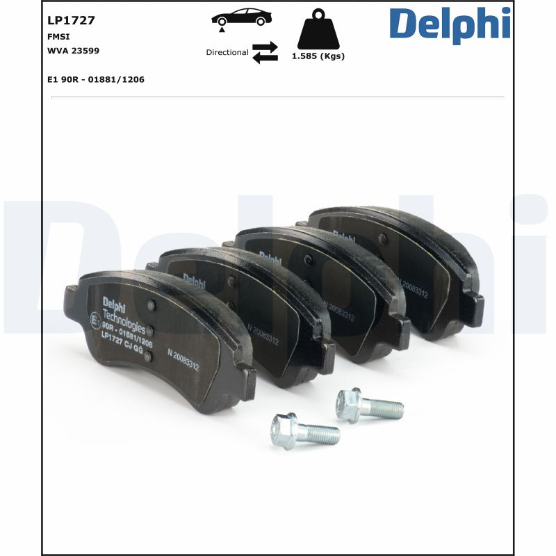 Delphi Diesel Remblokset LP1727