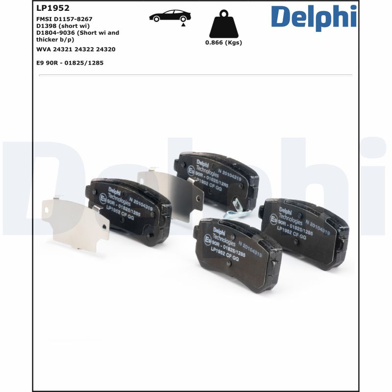 Delphi Diesel Remblokset LP1952