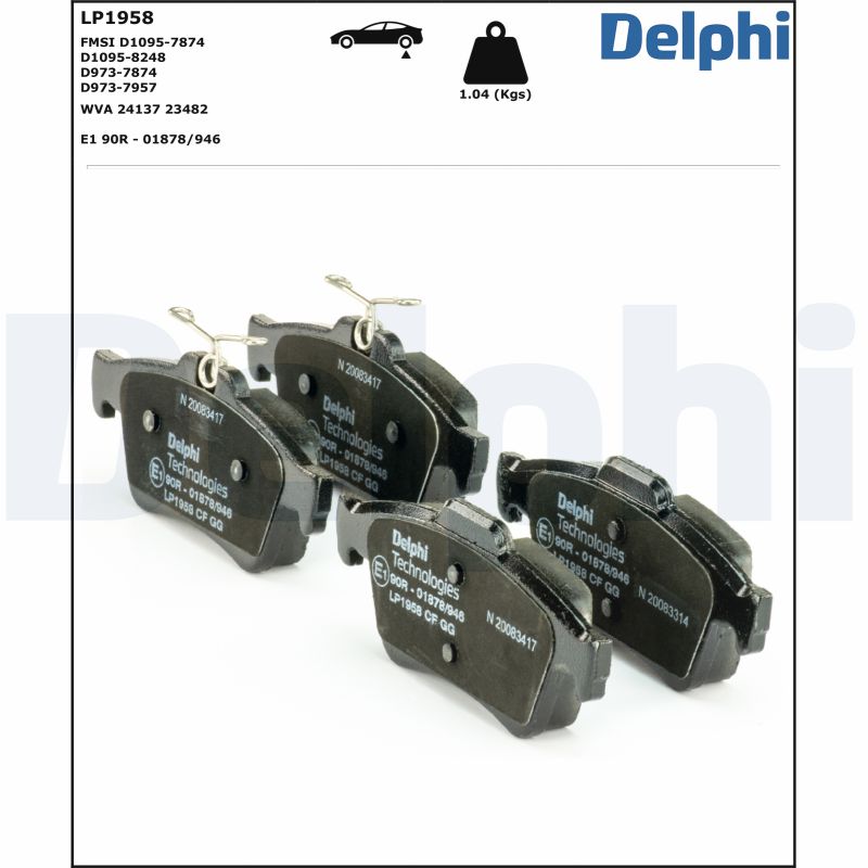 Delphi Diesel Remblokset LP1958