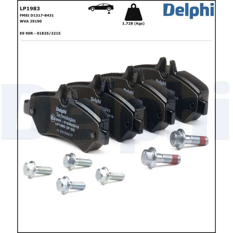 Delphi Diesel Remblokset LP1983