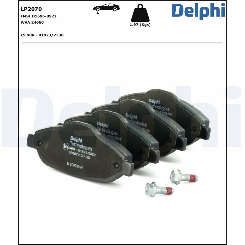 Delphi Diesel Remblokset LP2070