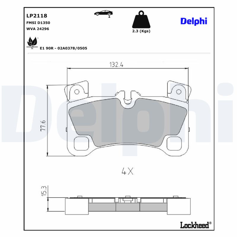 Remblokset Delphi Diesel LP2118