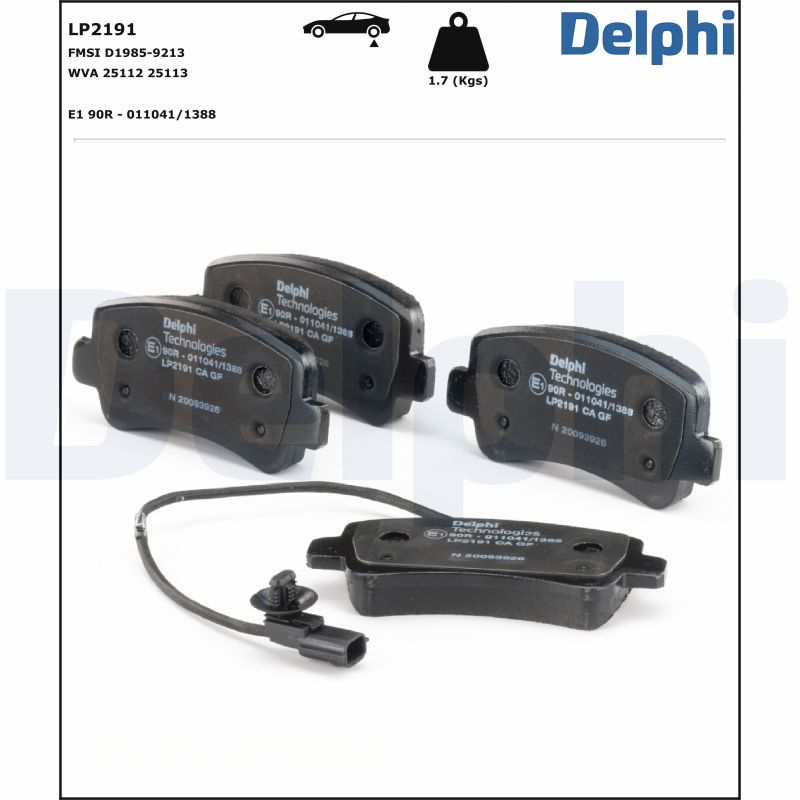 Delphi Diesel Remblokset LP2191