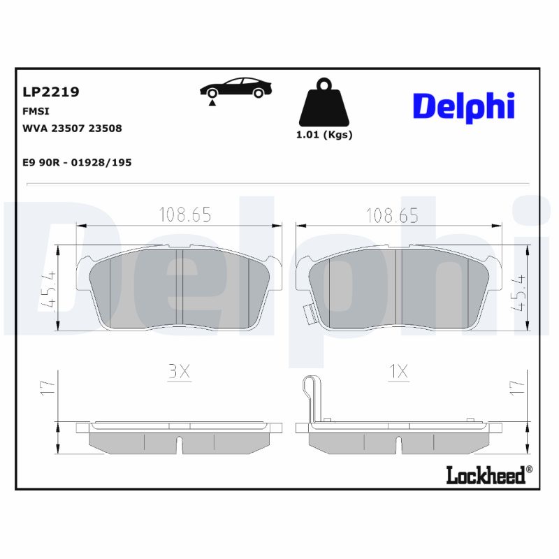 Delphi Diesel Remblokset LP2219
