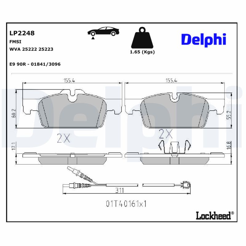 Delphi Diesel Remblokset LP2248