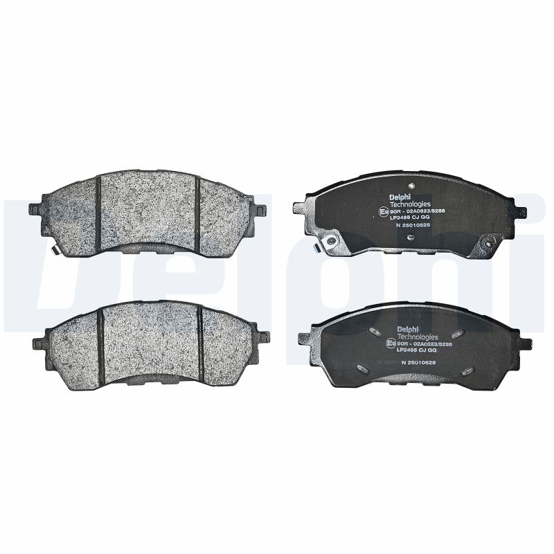 Delphi Diesel Remblokkenset, schijfrem LP3495