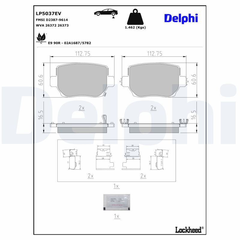 Delphi Diesel Remblokset LP5037EV