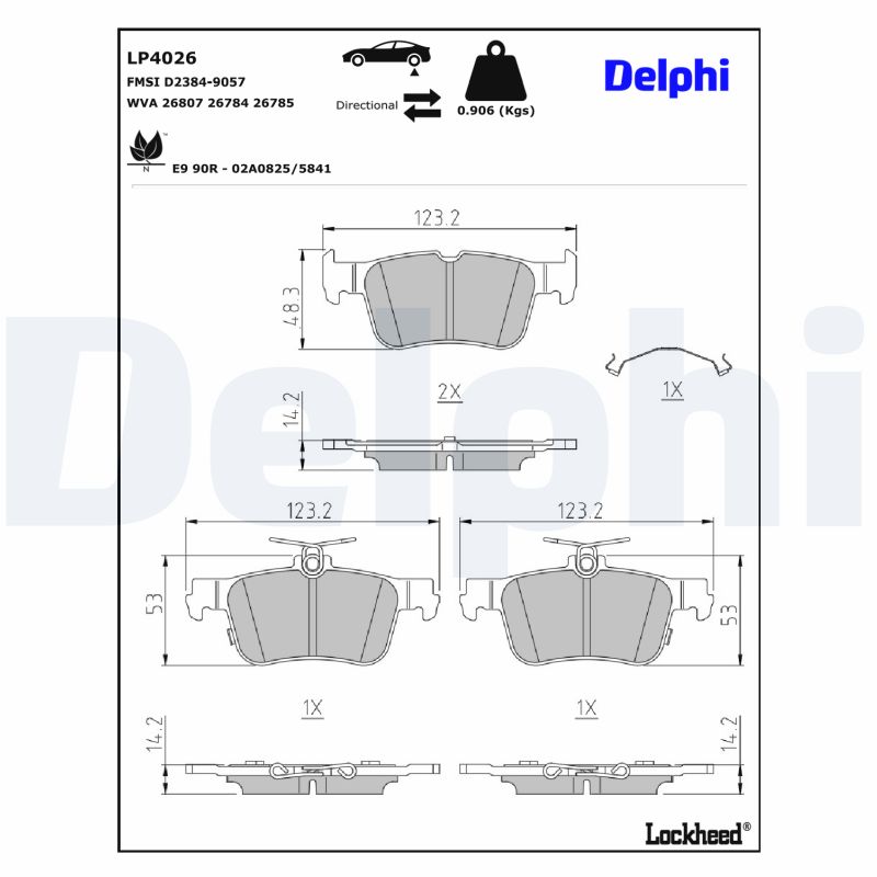 Delphi Diesel Remblokset LP5059EV