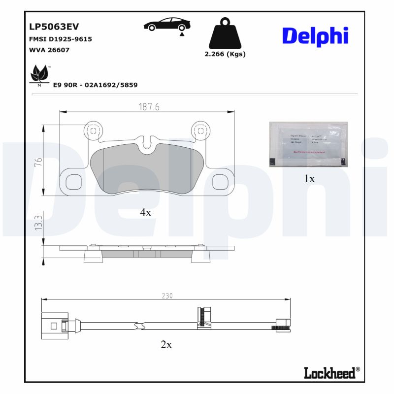 Delphi Diesel Remblokset LP5063EV