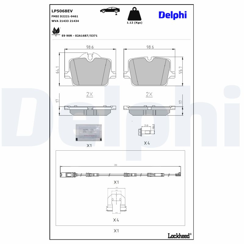 Delphi Diesel Remblokset LP5068EV