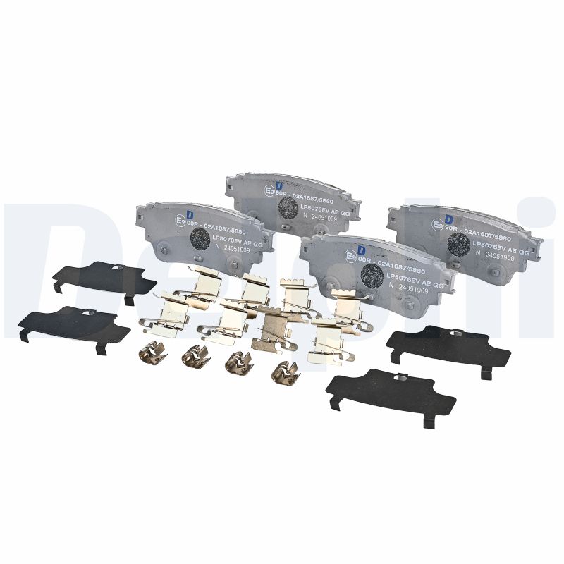 Remblokkenset, schijfrem Delphi Diesel LP5076EV