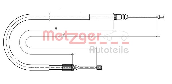 Handremkabel Metzger 10.6698