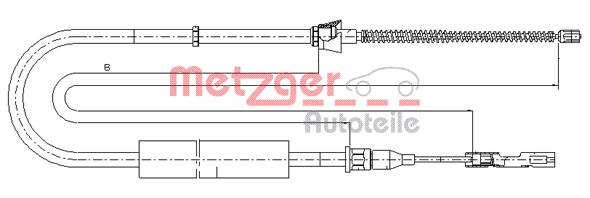 Handremkabel Metzger 10.7507