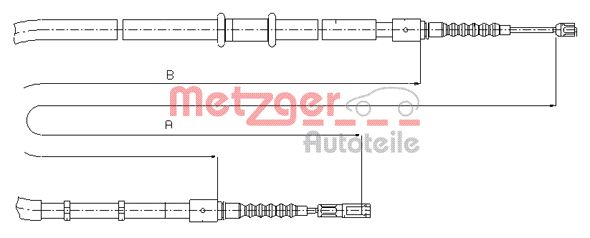 Handremkabel Metzger 10.7545
