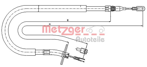 Metzger Handremkabel 10.9875