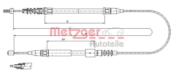 Handremkabel Metzger 11.5769