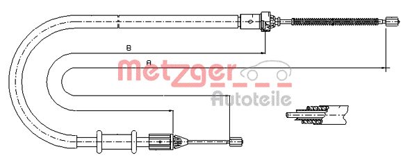 Handremkabel Metzger 11.6675