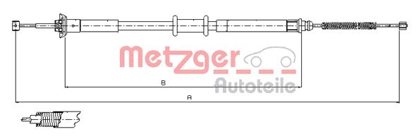 Handremkabel Metzger 12.1500