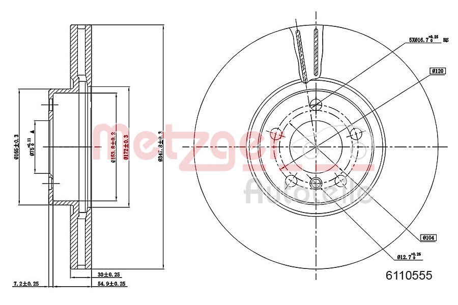 Metzger Remschijven 6110555