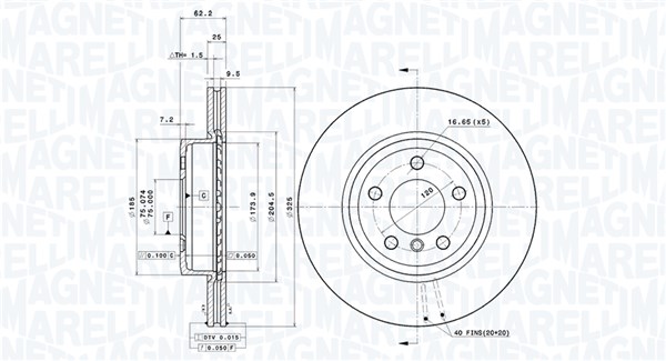 Remschijven Magneti Marelli 360406004101