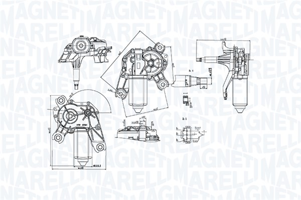 Magneti Marelli Ruitenwissermotor 064061800010