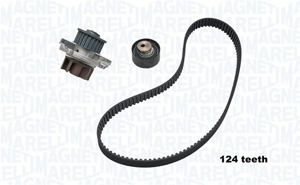 Distributieriem kit inclusief waterpomp Magneti Marelli 341401860002