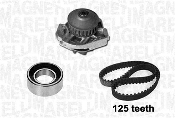 Distributieriem kit inclusief waterpomp Magneti Marelli 341404810001