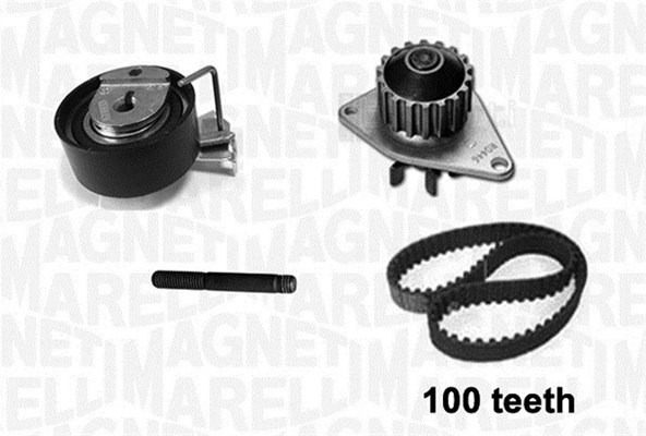 Distributieriem kit inclusief waterpomp Magneti Marelli 341405320001