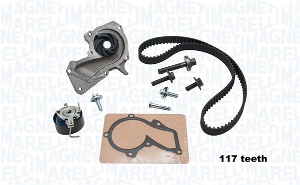 Distributieriem kit inclusief waterpomp Magneti Marelli 341405780001