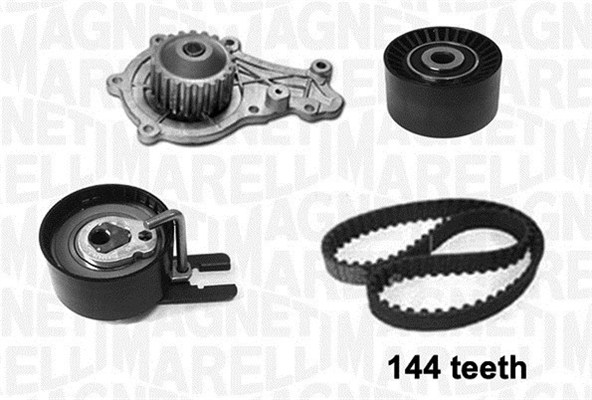 Distributieriem kit inclusief waterpomp Magneti Marelli 341406450001