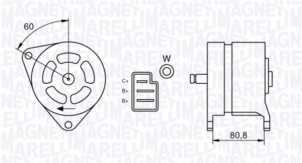 Alternator/Dynamo Magneti Marelli 063324199010
