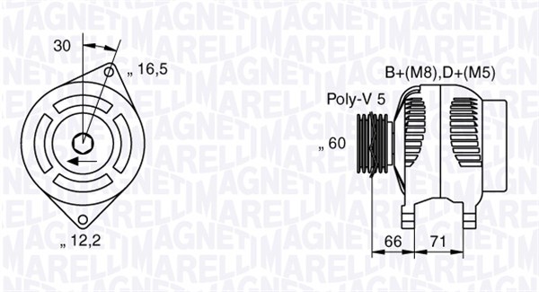 Alternator/Dynamo Magneti Marelli 063533250580