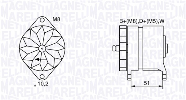 Alternator/Dynamo Magneti Marelli 063534882060