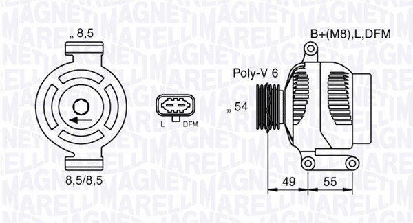 Alternator/Dynamo Magneti Marelli 063377423010