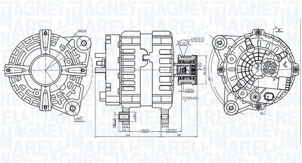 Alternator/Dynamo Magneti Marelli 063736381010