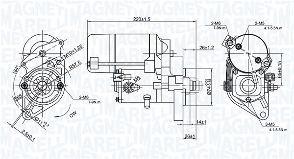 Magneti Marelli Startmotor / Starter 063721358010