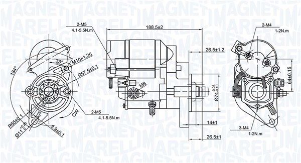 Magneti Marelli Startmotor / Starter 063724186010