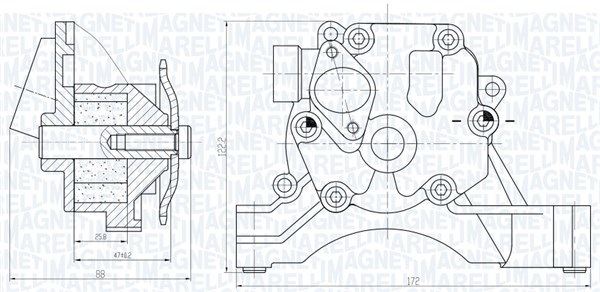Magneti Marelli Oliepomp 351516000033